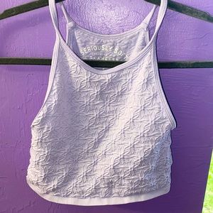 cute crop top is from Aeropostale and is called seriously soft in a size medium